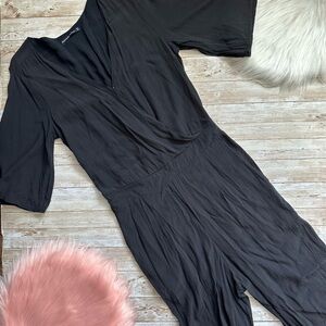 Abercrombie & Fitch Black Jumpsuit | Small Tall | Wide Sleeves | EUC